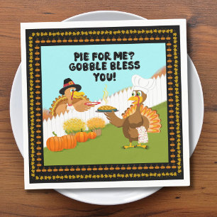 Guardanapo De Papel Gobble Abra Você Amigos do Dia de Ação de Graças d