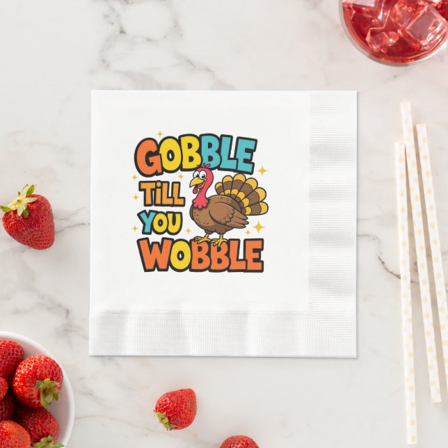 Guardanapo De Papel Gobble Till You Wobble (Insitu)