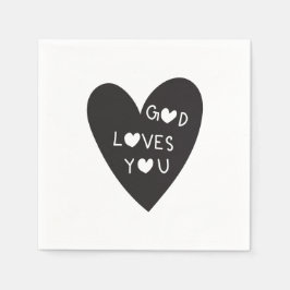 Guardanapo De Papel God loves you