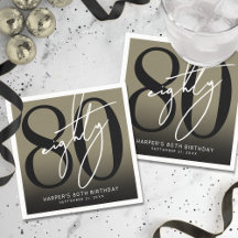 Gold 80th Birthday Party