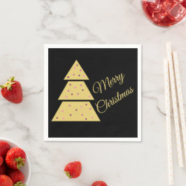 Guardanapo De Papel Golden Christmas Tree Paper Napkins