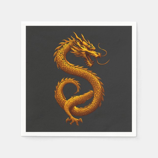 Guardanapo De Papel Golden Dragon (Frente)