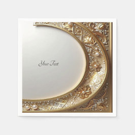 Guardanapo De Papel Golden Ornate Frame