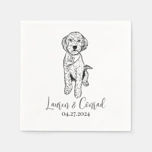 Guardanapo De Papel Goldendoodle Labradoodle Custom.Napkin Dog Weding