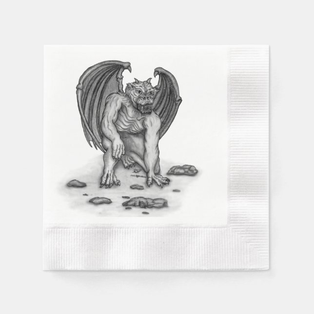 Guardanapo De Papel Golem Gargoyle (Frente)