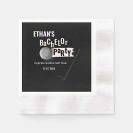 Guardanapo De Papel Golf Bachelor Party - Golfistas Festejando Engraça