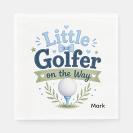 Guardanapo De Papel Golf Bebê Menino bola de golfe aquarela