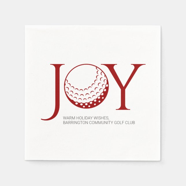 Guardanapo De Papel Golf Joy & Peace Christmas (Frente)