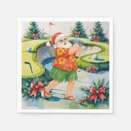 Guardanapo De Papel Golf Natal Verão Julho Havaí temático 