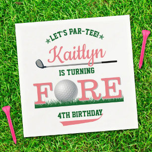 Guardanapo De Papel Golf PAR-TEE 4º Aniversário
