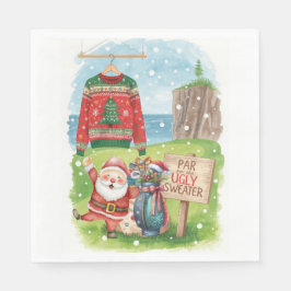 Guardanapo De Papel Golf Ugly Sweater Christmas Party