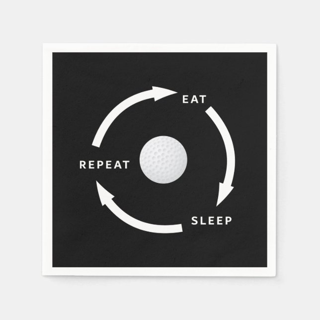 Guardanapo De Papel Golfe Come Sono Repito Ventilador Esportivo Dizend (Frente)