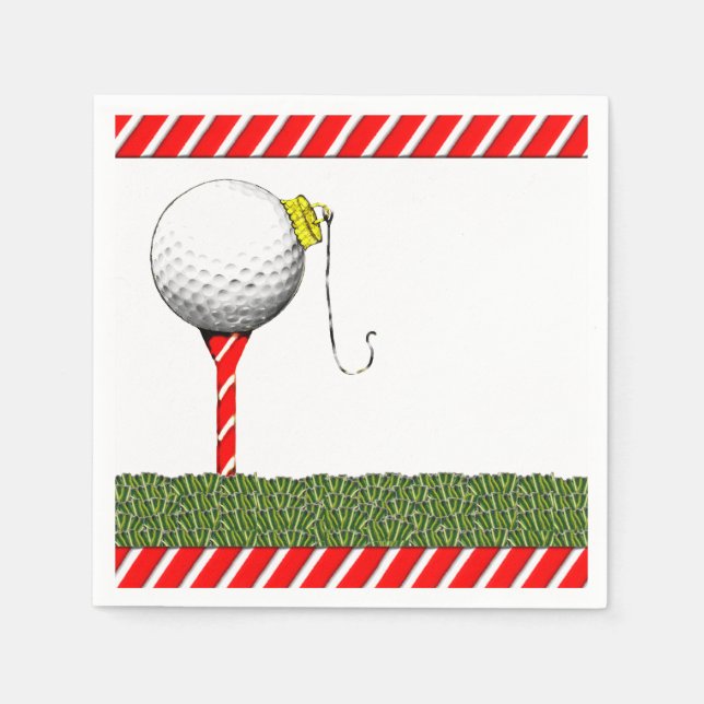 Guardanapo De Papel Golfe Natal (Frente)