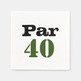 Guardanapo De Papel Golfe par de 40 anos de 40 anos com número