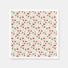 Guardanapo De Papel Golfer Christmas temido com equipamento de golfe