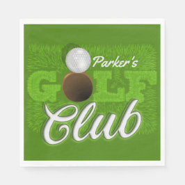 Guardanapo De Papel Golfer Green Golf Course Club Personalizado