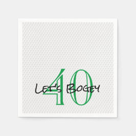 Guardanapo De Papel Golfing 40 BOGEY BOGEY Funny Golf Ball