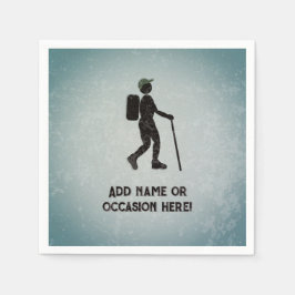 Guardanapo De Papel Gone Hiking - Rambler on an adventure - your text