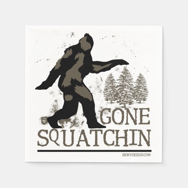 Guardanapo De Papel Gone Squatchin (Frente)