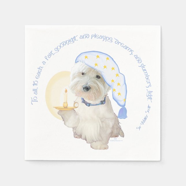 Guardanapo De Papel Goodnight Blue (Frente)