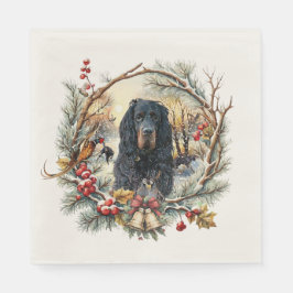 Guardanapo De Papel Gordon Setter Alegria de Natal – Arte Canina Sazon