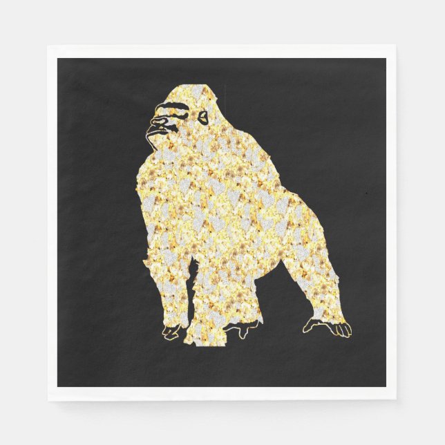 GUARDANAPO DE PAPEL GORILLA BLING (Frente)
