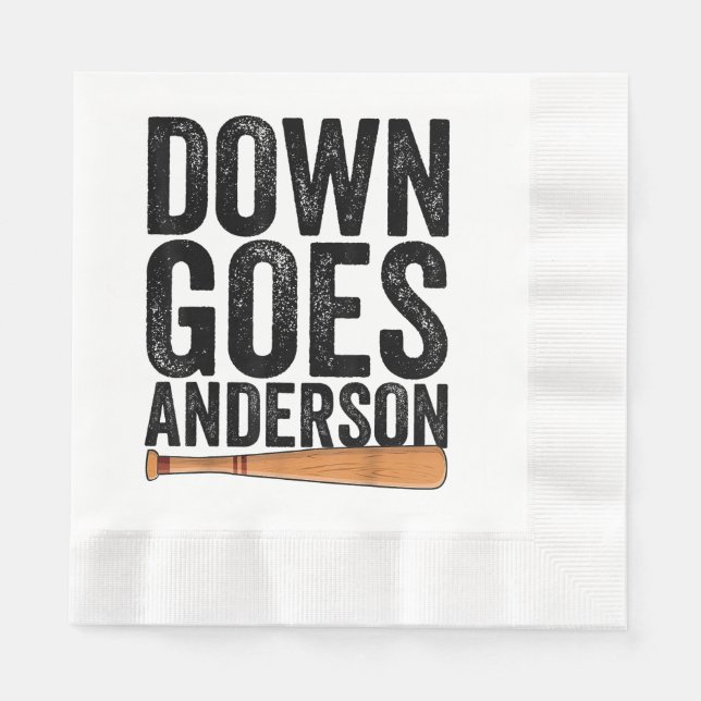 GUARDANAPO DE PAPEL GOSTA ANDERSON FUNNY PRESENTE BASEBALL ANDERSON (Frente)