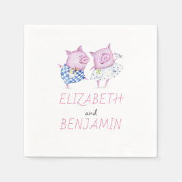 Guardanapo De Papel Gota do Casal Suíno