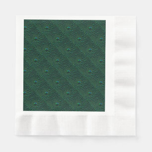Guardanapo De Papel Gotas de Água em Metal Verde