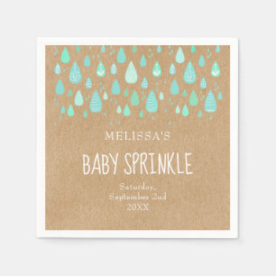 Guardanapo De Papel Gotas de Chuva Lindas Casais Bebê Sprinkle/Shower