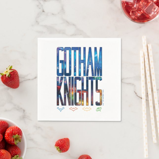 Guardanapo De Papel Gotham Knights City Lettering (Insitu)