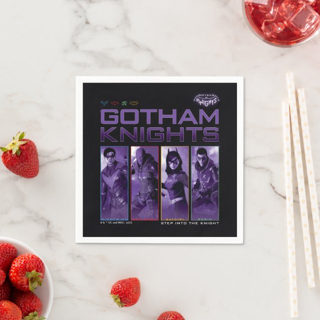 Guardanapo De Papel Gotham Knights Hero Panels (Insitu)
