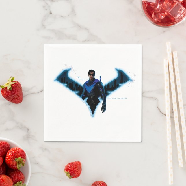 Guardanapo De Papel Gotham Knights Nightwing in Logo (Insitu)