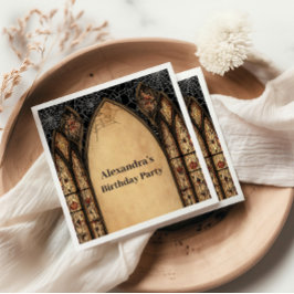 Guardanapo De Papel Gothic Cathedral Midnight Birthday