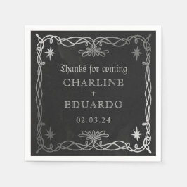 Guardanapo De Papel Gothic Celestial Fantasy Ivy Wedding