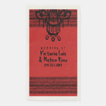 Gótico Lace Chandelier Red Black