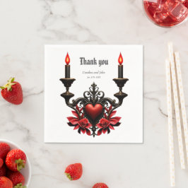 Guardanapo De Papel Gótico Romance: Paixão Oculta.