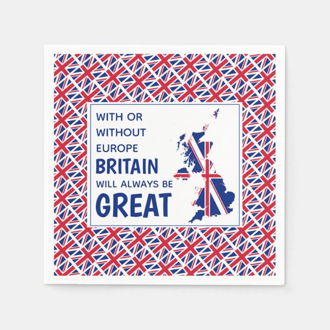Guardanapo De Papel GRÃ-BRETANHA SEMPRE EXCELENTE Papel Brexit Positiv (Frente)