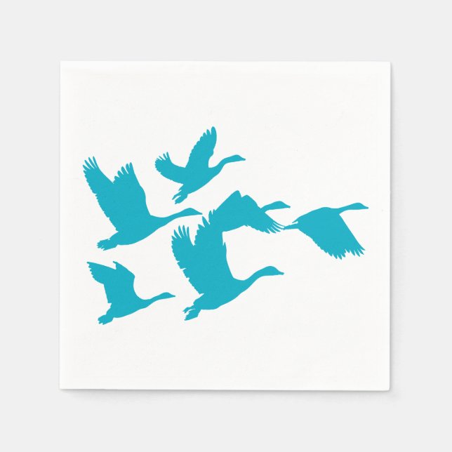 Guardanapo De Papel Graceful Geese Design Napkins (Frente)
