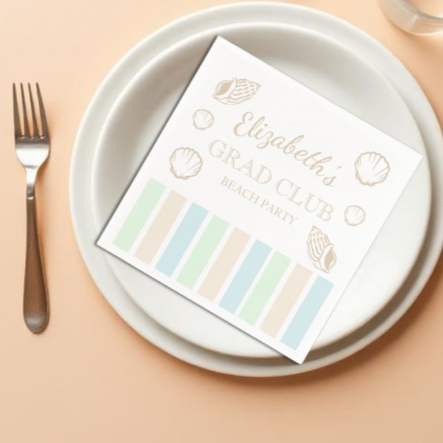 Guardanapo De Papel Grad Club Beach Party (Criador carregado)