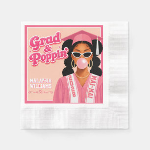 Guardanapo De Papel Grad & Poppin Garota Negra Chiclete Rosa Grad