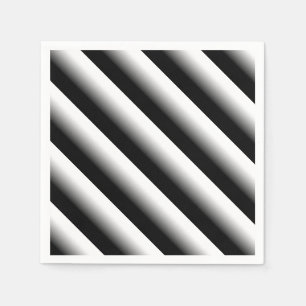 Guardanapo De Papel Gradiente 3D, preto, cinzento e branco