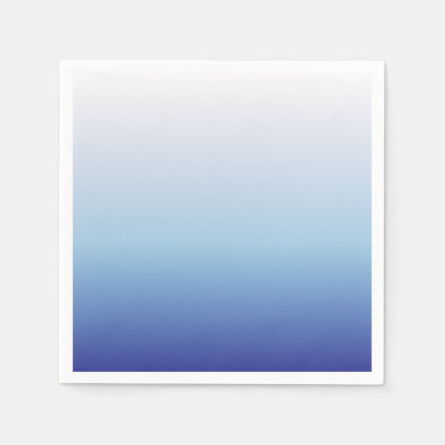 Guardanapo De Papel Gradiente Ombre Azul (Frente)