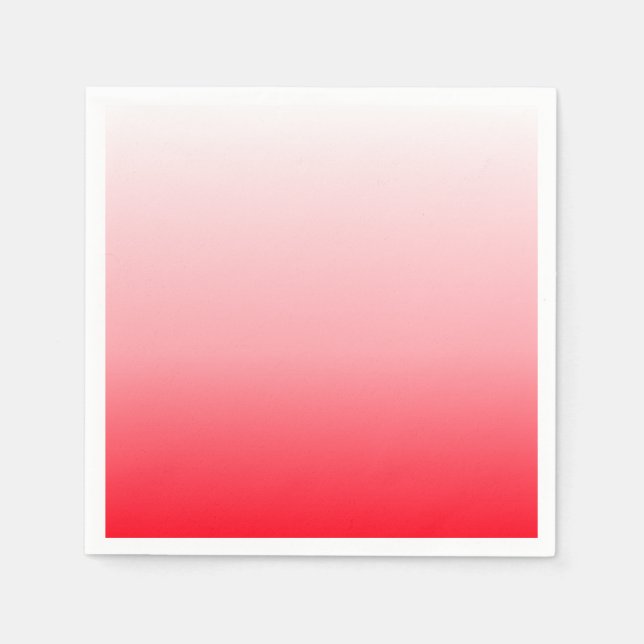 Guardanapo De Papel Gradiente Ombre Rosa Vermelho (Frente)