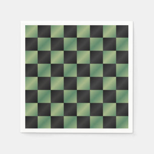 Guardanapo De Papel Gradiente Preto Verde Azul Moderno Verificado