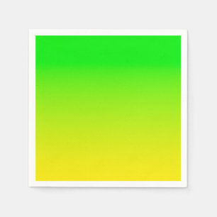 Guardanapo De Papel Gradiente verde e néon amarelo