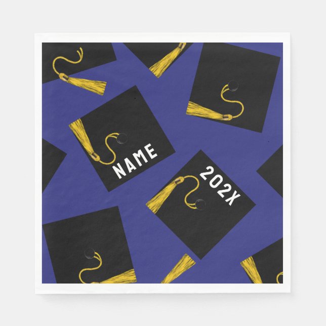 Guardanapo De Papel Graduação 2025 Azul (Frente)