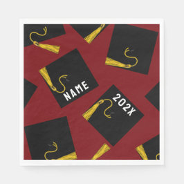 Guardanapo De Papel Graduação 2025 Maroon