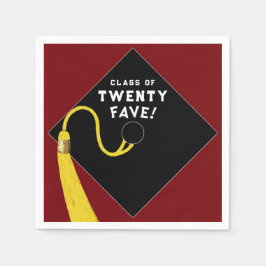 Guardanapo De Papel Graduação 2025 Partido Maroon