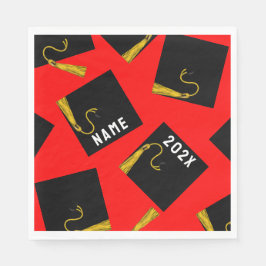 Guardanapo De Papel Graduação 2025 Vermelho